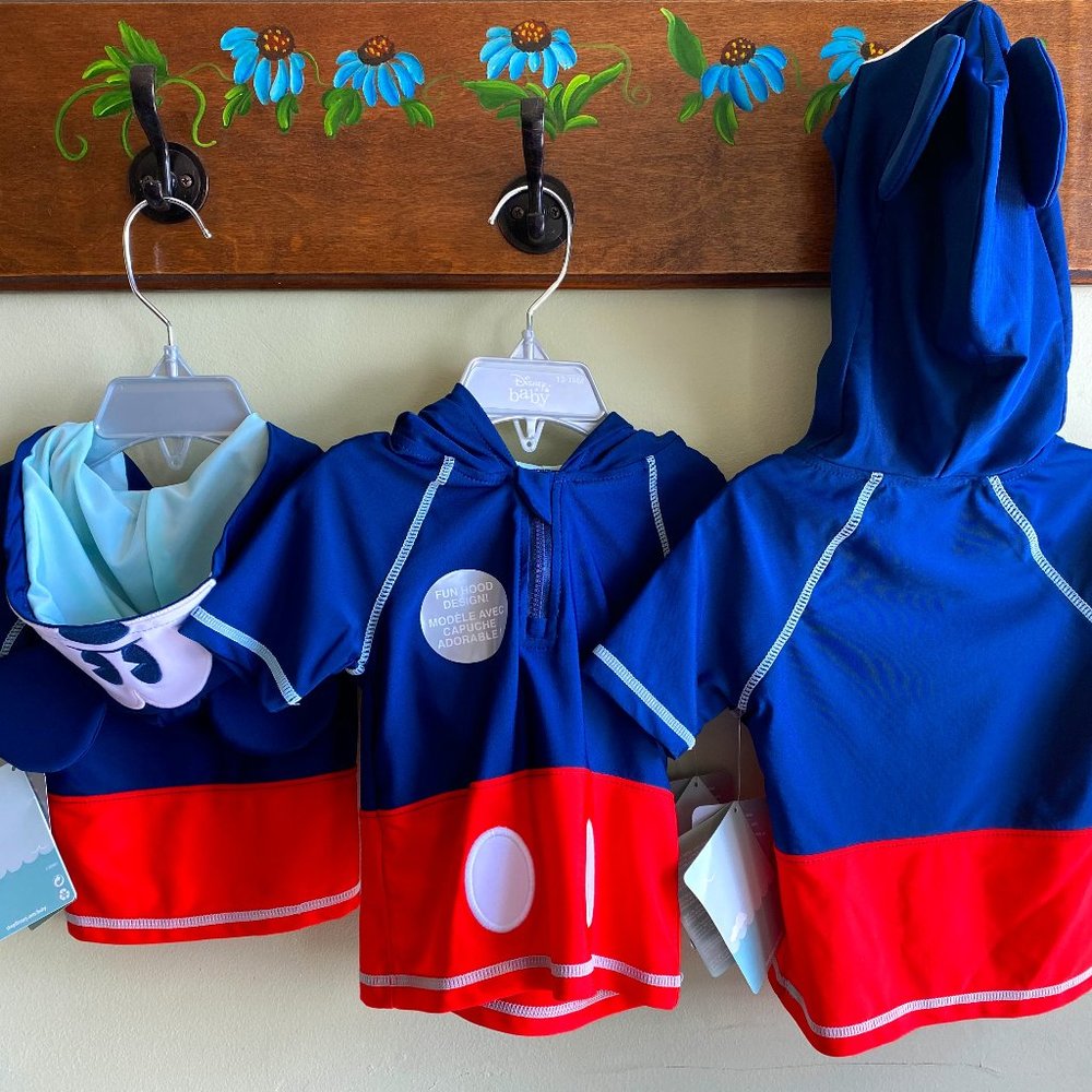Disney Baby Mickey Sun Cover Up with hood NWT
